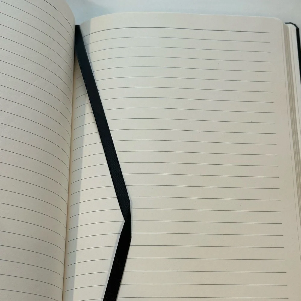 Black Embossed Ontario Canada Journal Notebook with Lined Paper